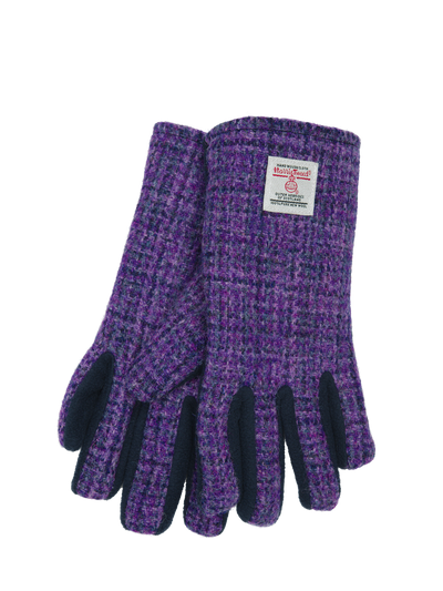 Harris Tweed Ladies Isla - Fleece Gloves Lavender