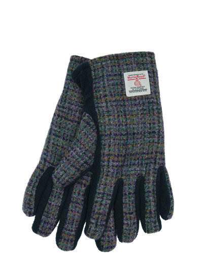Harris Tweed Ladies Isla Fleece Gloves Thistle