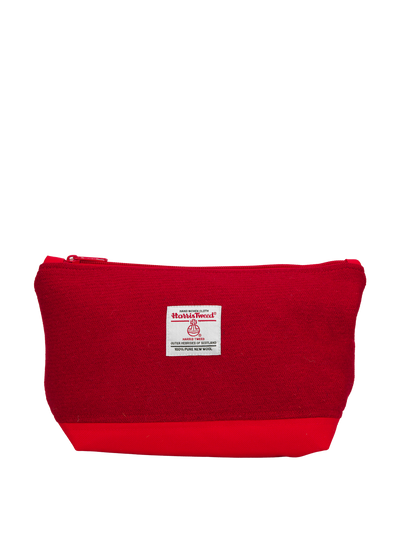 Harris Tweed Washbag - 101 (Red)