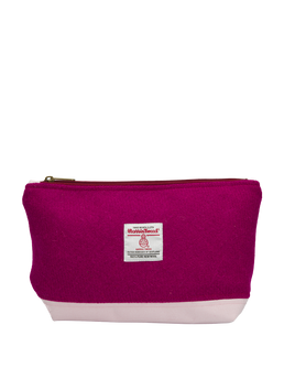 Harris Tweed Washbag 152 (Light Pink)