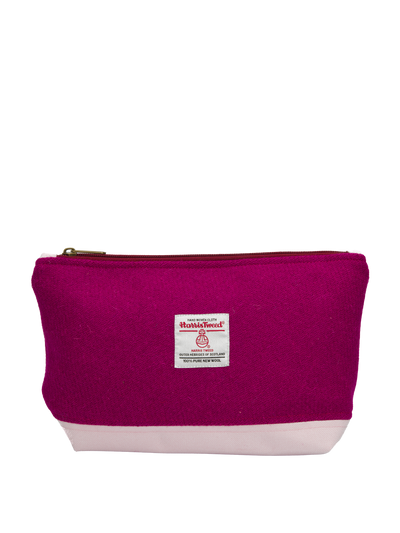 Harris Tweed Washbag - 152 (Light Pink)