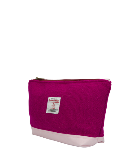 Harris Tweed Washbag - 152 (Light Pink)