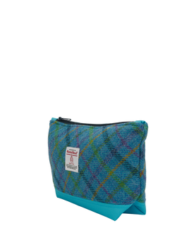 Harris Tweed Washbag A0154 (C) (Sky)