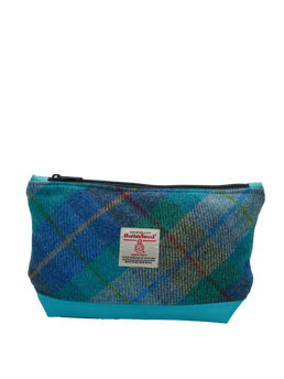 Harris Tweed Washbag A0163 (C) (Sky)
