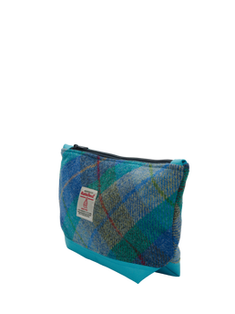 Harris Tweed Washbag A0163 (C) (Sky)