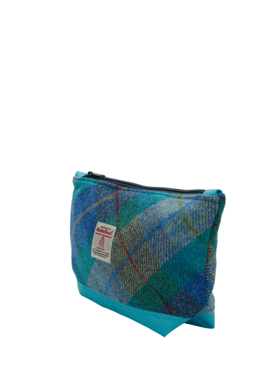 Harris Tweed Washbag A0163 (C) (Sky)