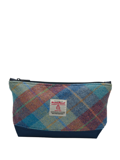 Harris Tweed Washbag A0226 (C) (Navy)