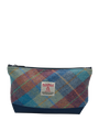Harris Tweed Washbag A0226 (C) (Navy)