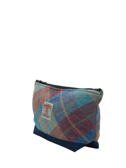 Harris Tweed Washbag A0226 (C) (Navy)