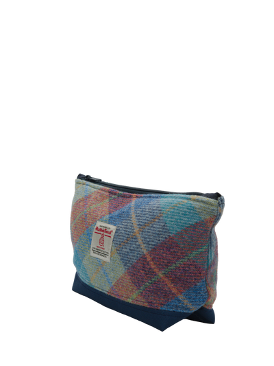 Harris Tweed Washbag A0226 (C) (Navy)