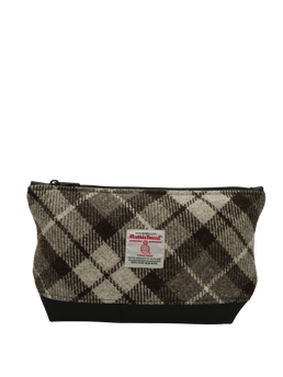 Harris Tweed Washbag A0245 (C) (Black)