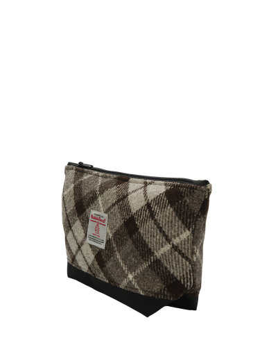 Harris Tweed Washbag - A0245 (C) (Black)