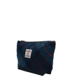 Harris Tweed Washbag - A075 (C) (Navy)