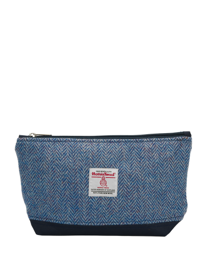 Harris Tweed Washbag NHB4 (Navy)