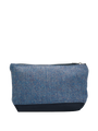 Harris Tweed Washbag NHB4 (Navy)