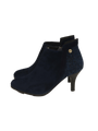Harris Tweed Ankle Boots - Navy Herringbone