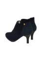 Harris Tweed Ankle Boots - Navy Herringbone