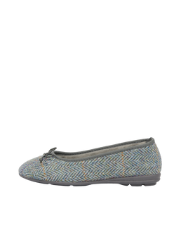 Harris Tweed Ballerina Pumps HB132 Opal