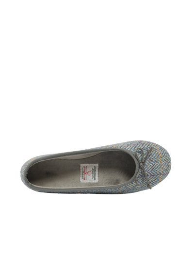 Harris Tweed Ballerina Pumps HB132 Opal