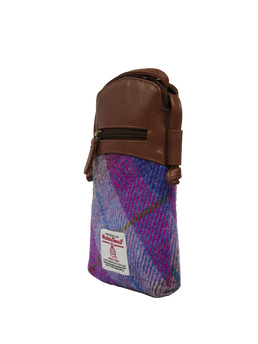 Harris Tweed Barvas Bag A0114 (Brown Leather)