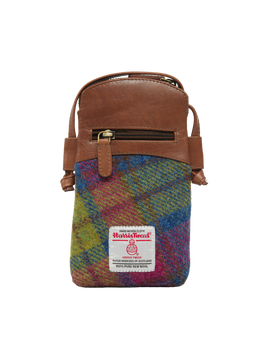 Harris Tweed Barvas Bag A0195 (Brown Leather)
