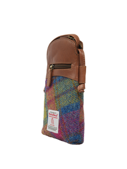 Harris Tweed Barvas Bag A0195 (Brown Leather)