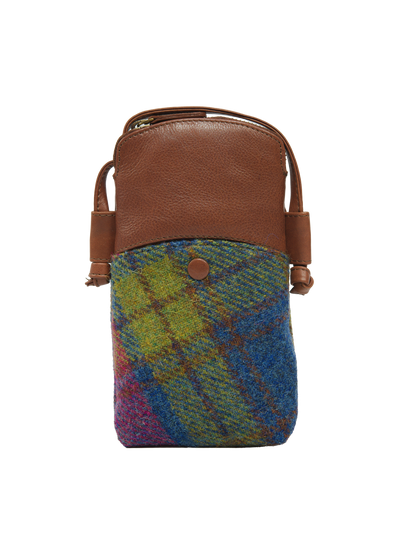 Harris Tweed Barvas Bag A0195 (Brown Leather)