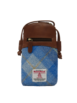 Harris Tweed Barvas Bag A069 (Brown Leather)