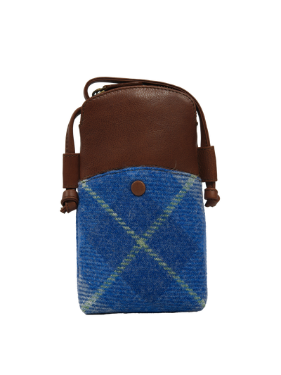 Harris Tweed Barvas Bag A069 (Brown Leather)