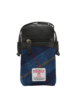 Harris Tweed Barvas Bag A075 (Black Leather)