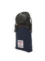 Harris Tweed Barvas Bag - HB104 (Black Leather)