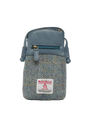 Harris Tweed Barvas Bag HB132 (Blue Leather)