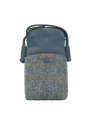 Harris Tweed Barvas Bag HB132 (Blue Leather)
