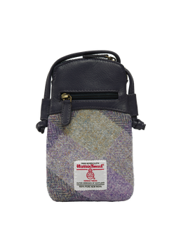 Harris Tweed Barvas Bag HB156 (Bluebell Leather)