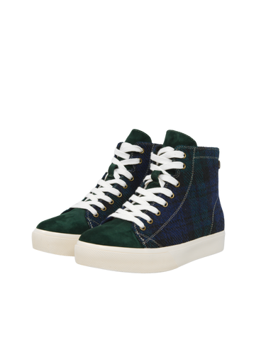 Harris Tweed Blair Trainers - Blackwatch Check