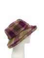 Harris Tweed Ladies Brimmed Hat - Heather Check (GA)