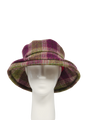 Harris Tweed Ladies Brimmed Hat - Heather Check (GA)