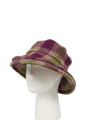 Harris Tweed Ladies Brimmed Hat - Heather Check (GA)