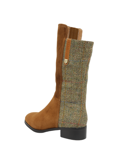 Harris Tweed Brodie Calf Length Boots HB55