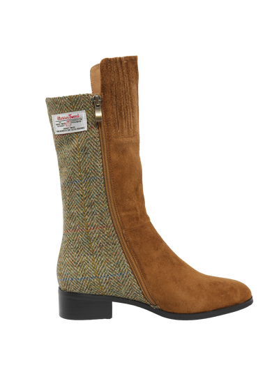 Harris Tweed Brodie Calf Length Boots HB55