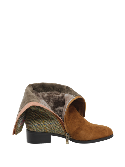 Harris Tweed Brodie Calf Length Boots HB55