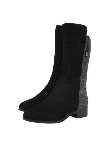Harris Tweed Brodie Calf Length Boots - HB85