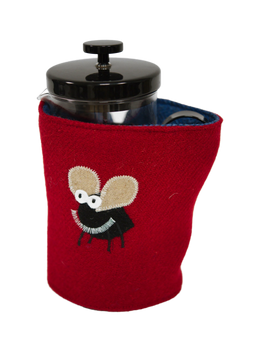 Harris Tweed Cafetiere Cosy Red (Midge)