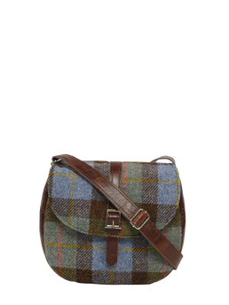 Harris Tweed Catriona Bag A017 (Brown Leather)