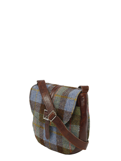 Harris Tweed Catriona Bag A017 (Brown Leather)
