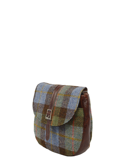 Harris Tweed Catriona Bag A017 (Brown Leather)
