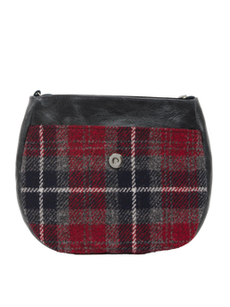 Harris Tweed Catriona Bag A0214 (Black Leather)