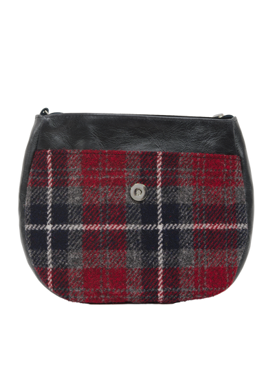 Harris Tweed Catriona Bag - A0214 (Black Leather)