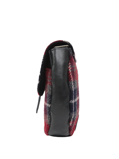 Harris Tweed Catriona Bag - A0214 (Black Leather)
