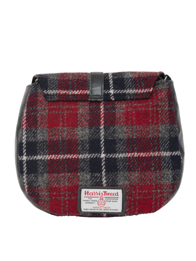 Harris Tweed Catriona Bag - A0214 (Black Leather)
